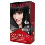 Permanent Hair Color by Revlon, Permanent Hair Dye, Colorsilk with 100% Gray Coverage, Ammonia-Free, Keratin and Amino Acids, 10 Black, 4.4 Oz